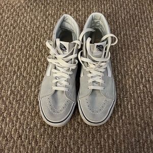 gray high top vans